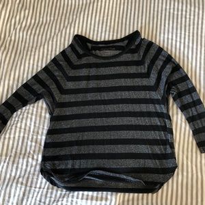 Lightweight AE black and glitter silver sweater